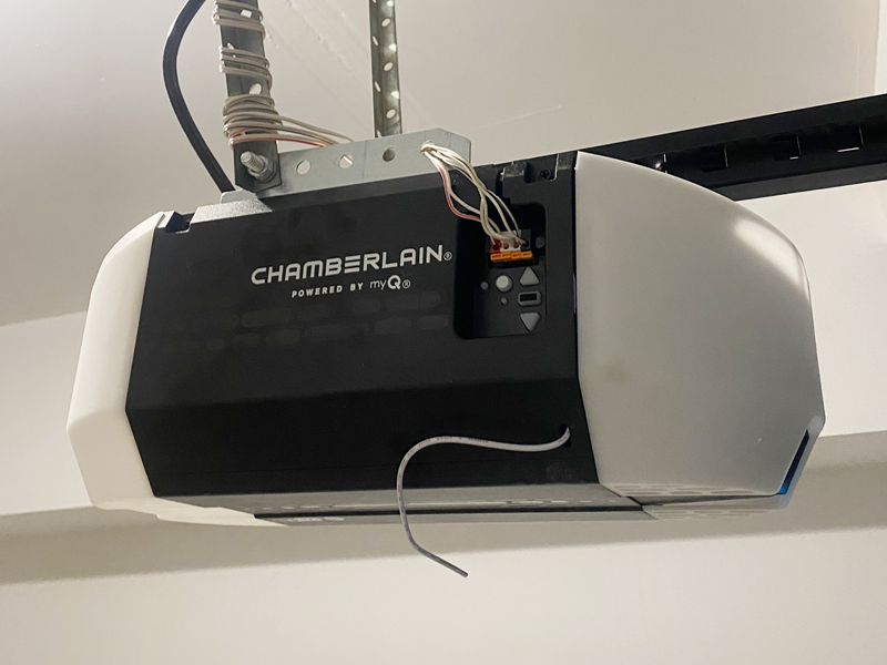 New garage door opener installed